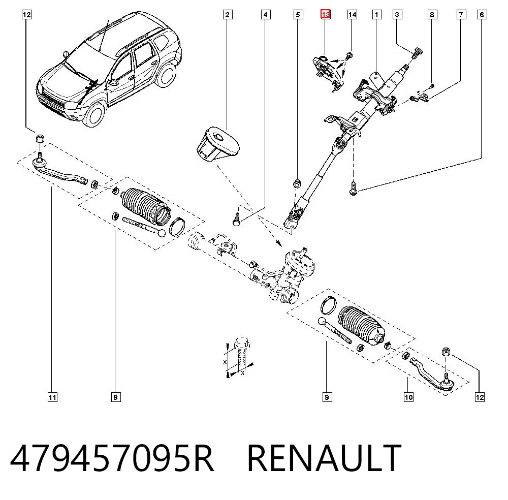 Czujnik kąta skrętu kierownicy do Renault Trafic III 