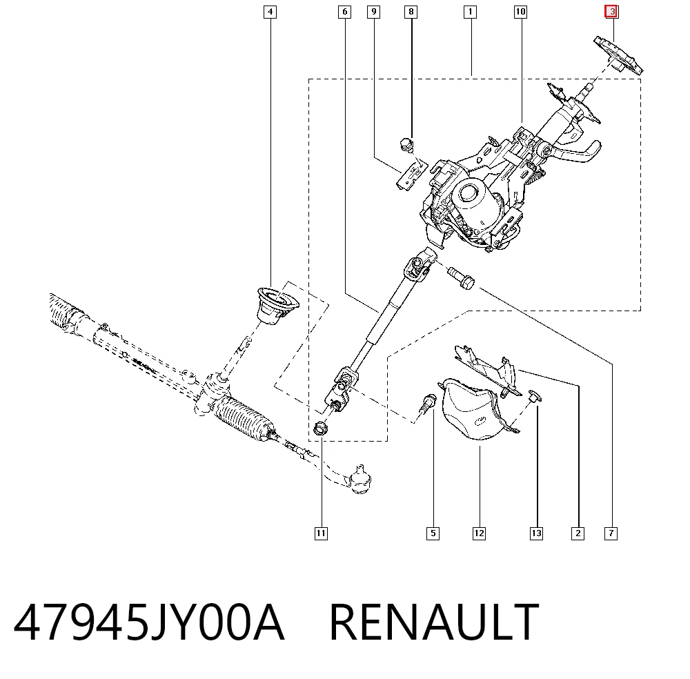 Czujnik kąta skrętu kierownicy Nissan Teana 