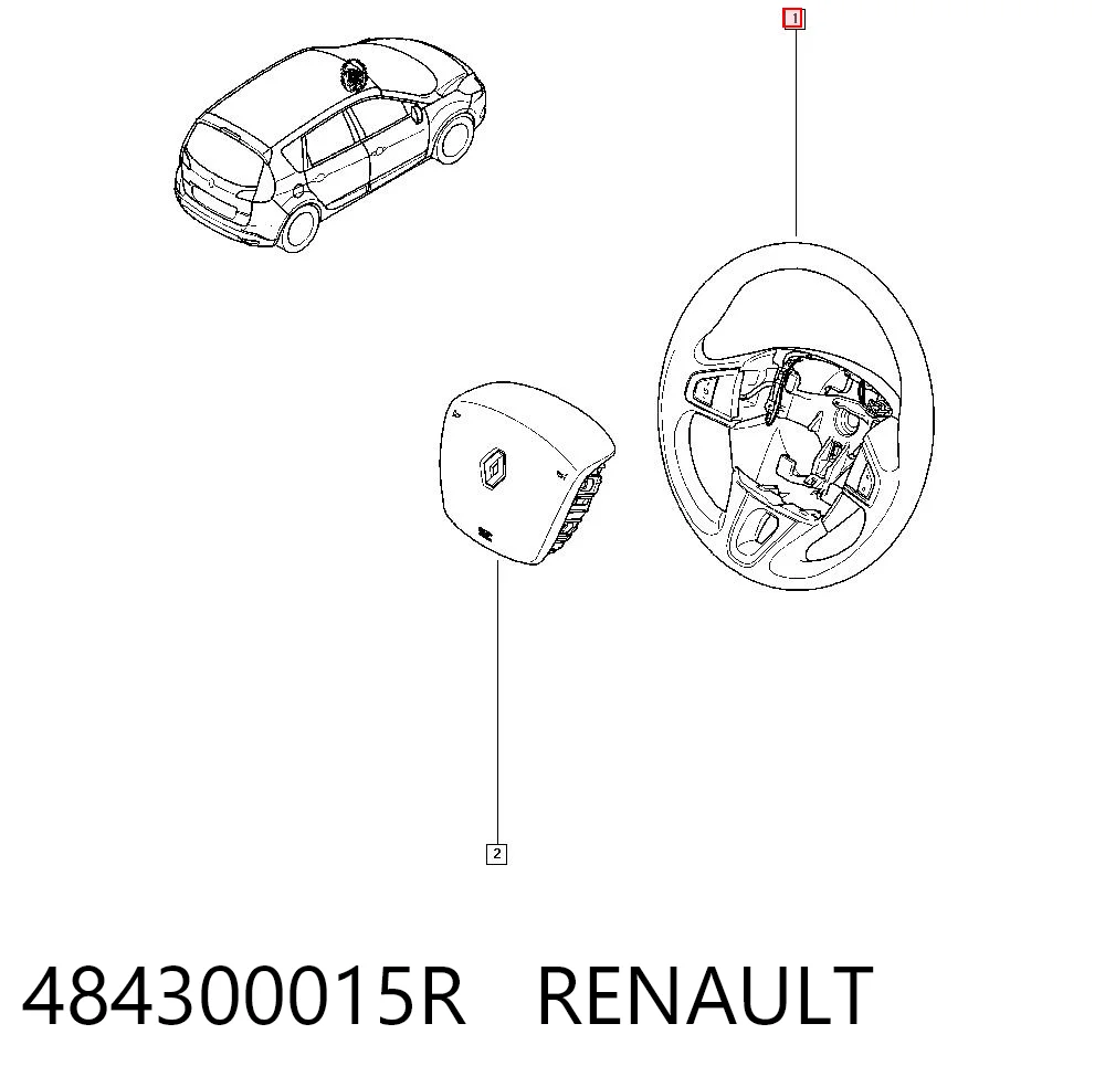 Kierownica do Renault Megane III KZ0, KZ1