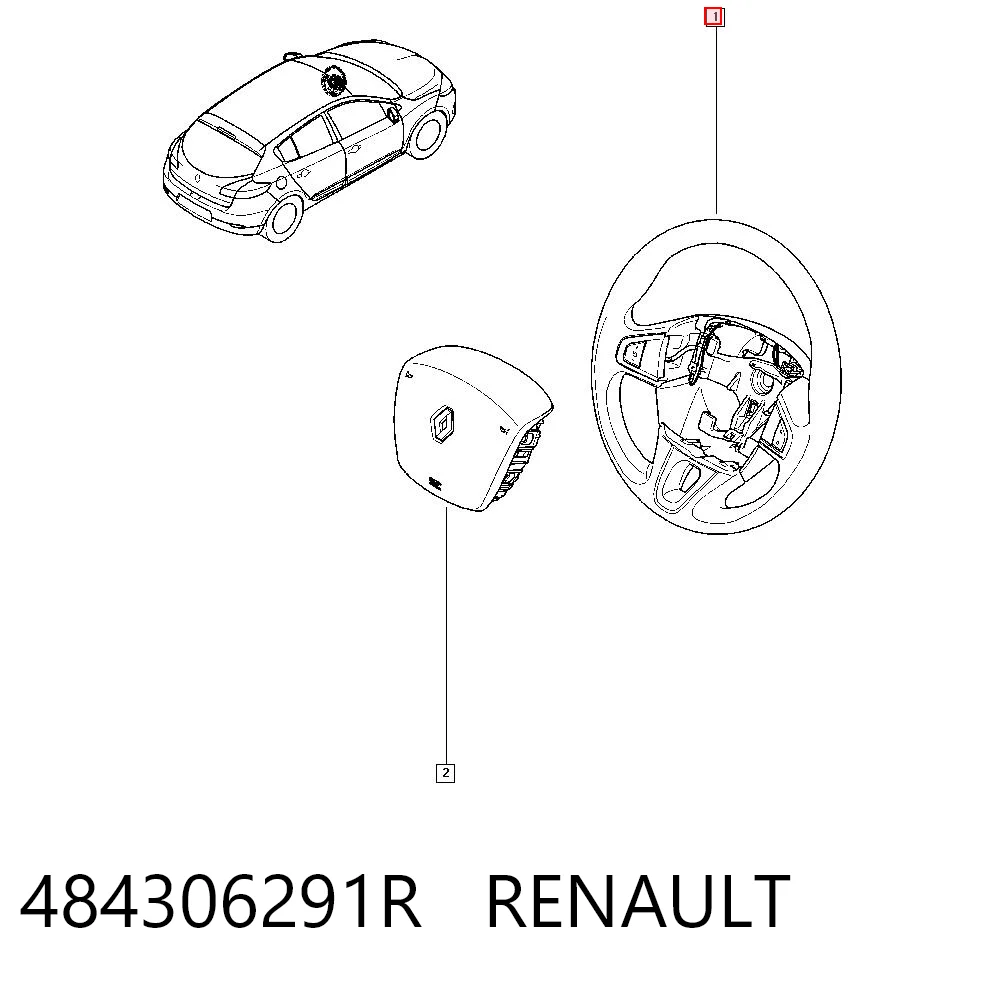Do koszyka Kierownica Renault Megane III KZ0, KZ1