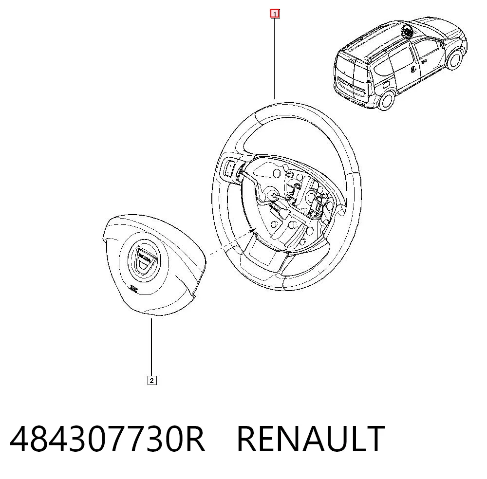 Kierownica do Dacia Lodgy  JS