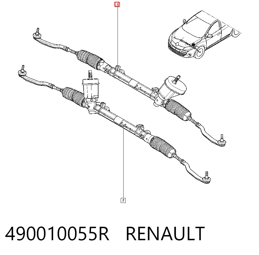 490010055R Renault (RVI) Listwa kierownicza (maglownica)