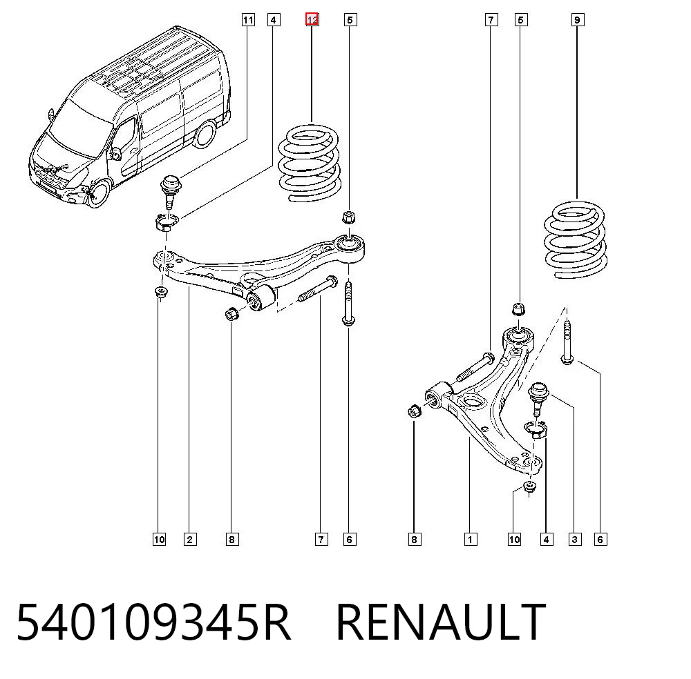 540109345R Renault (RVI)