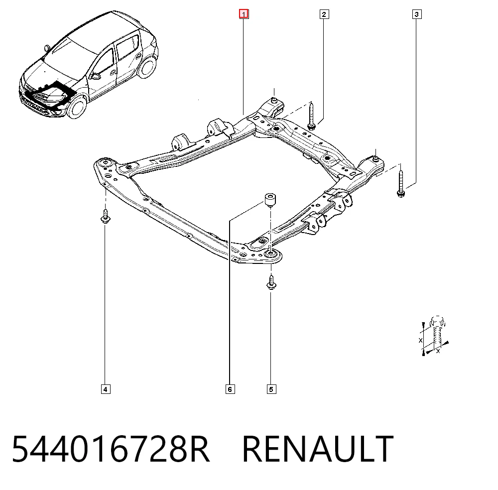  Korpus osi przedniej Dacia Logan 2
