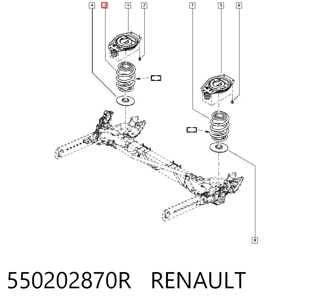  Sprężyna tylna Renault Trafic 3