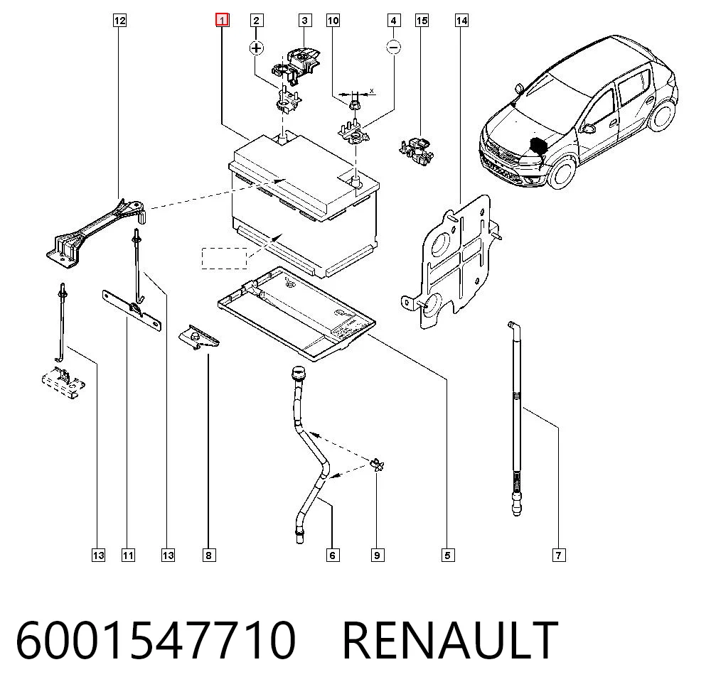 A000982300826 Mercedes Bateria (akumulator)