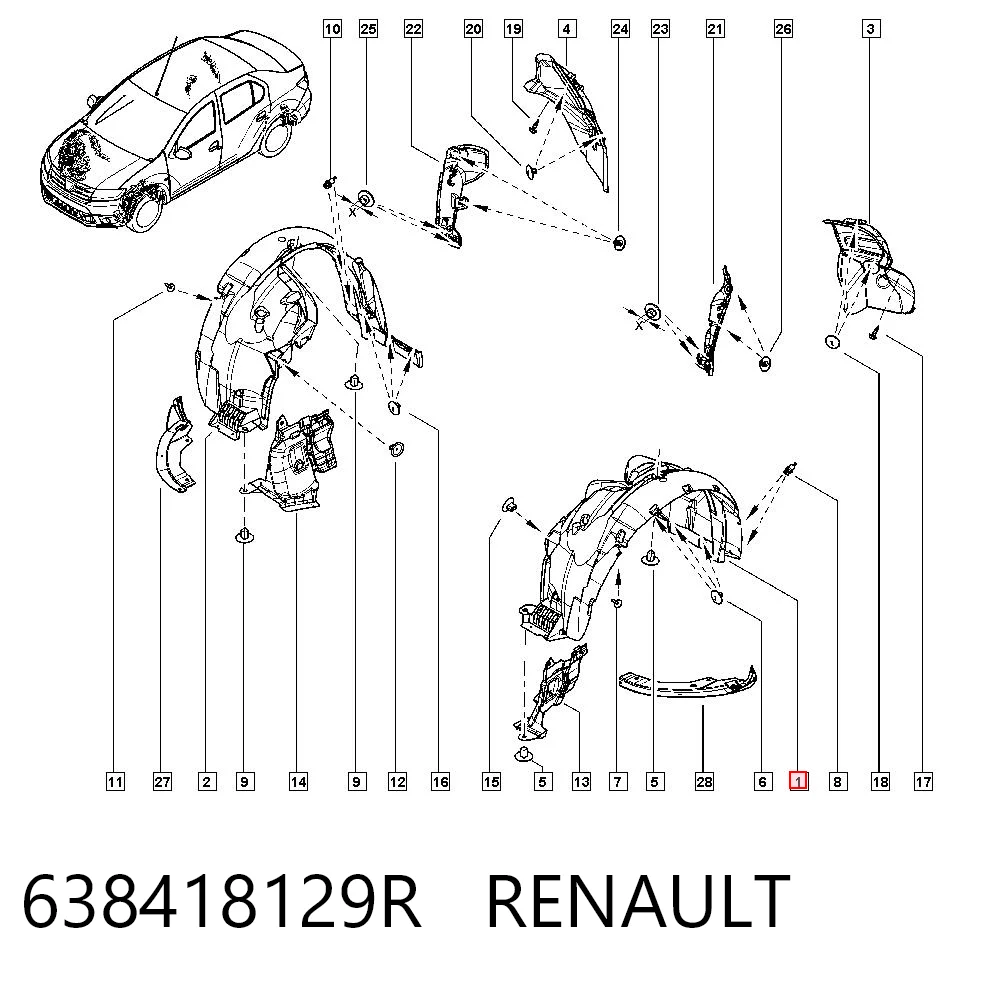 638418129R Renault (RVI)
