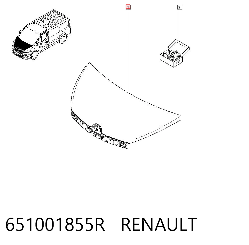 Maska silnika do Renault Trafic III 
