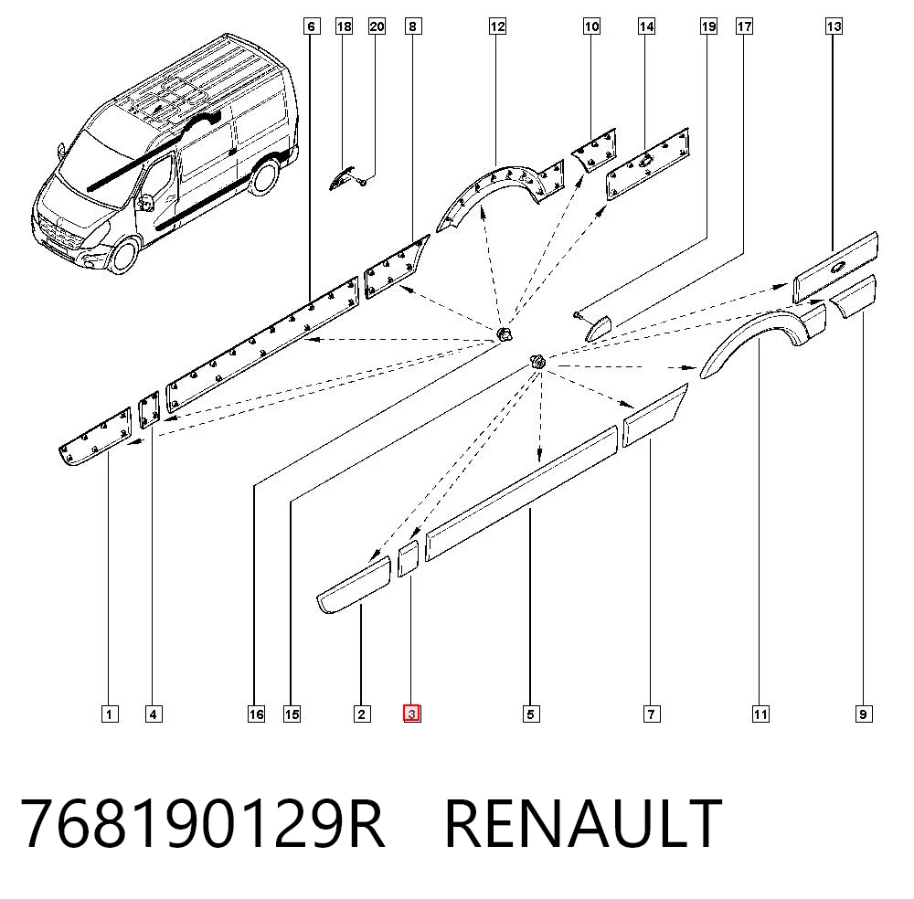 768190129R Renault (RVI)