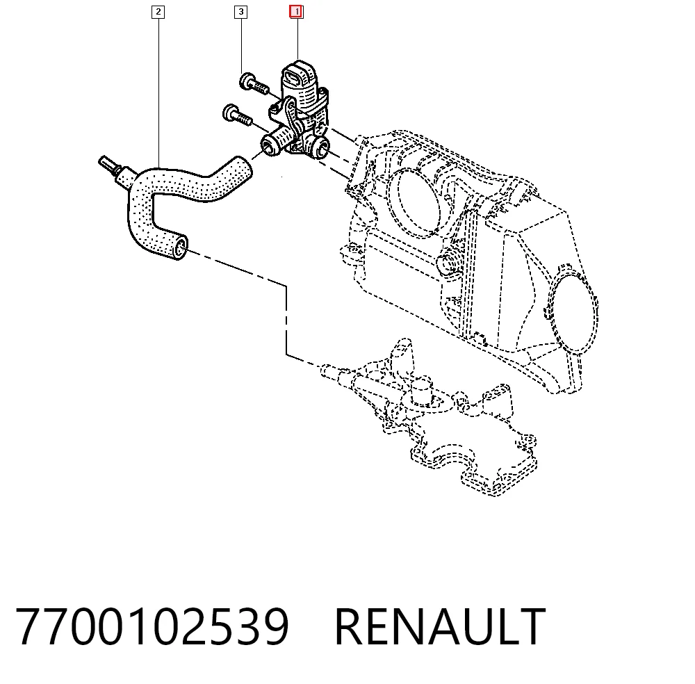 7700102539 Renault (RVI) Regulator biegu jałowego
