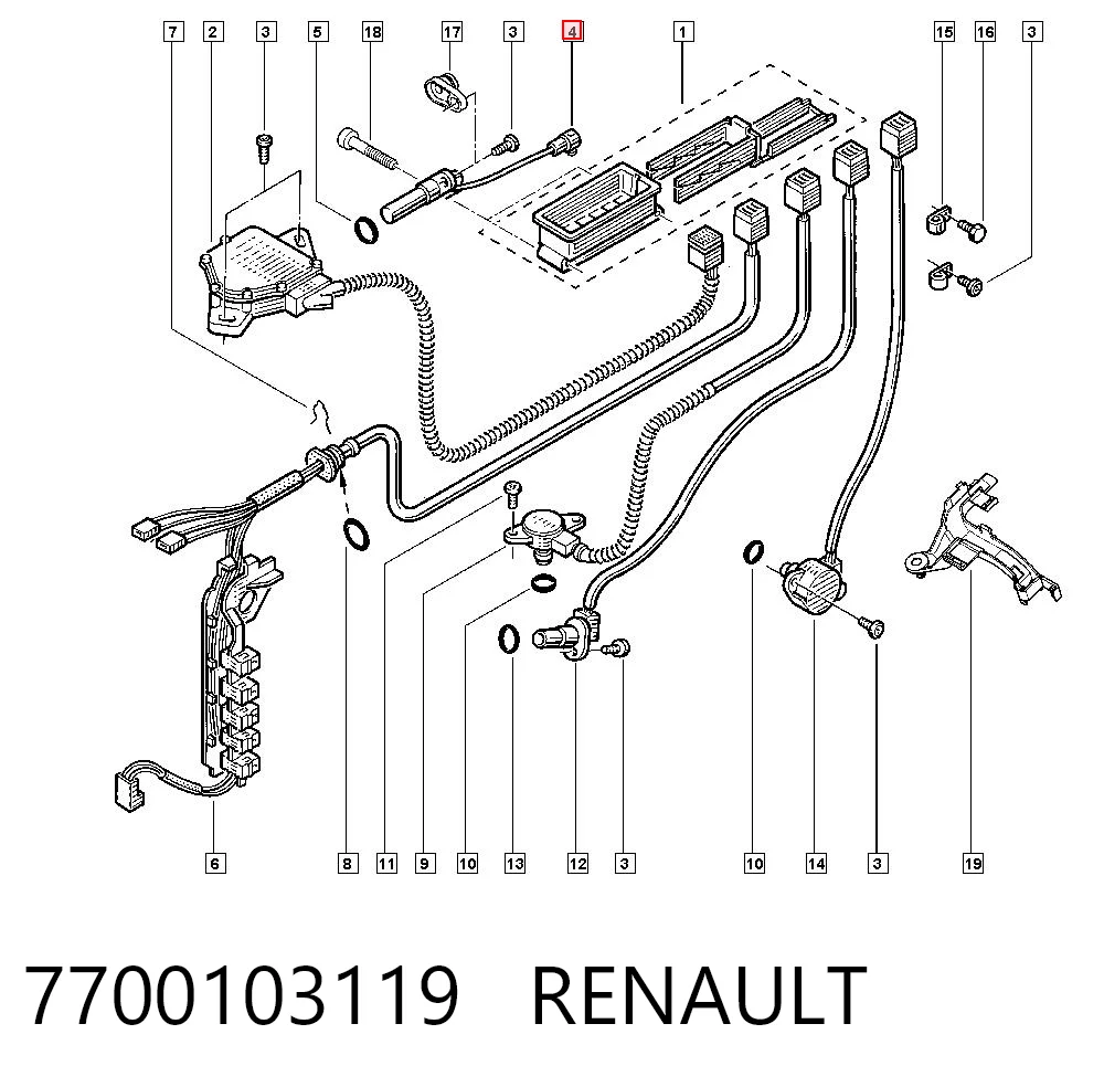 7700103119 Renault (RVI) Czujnik prędkości