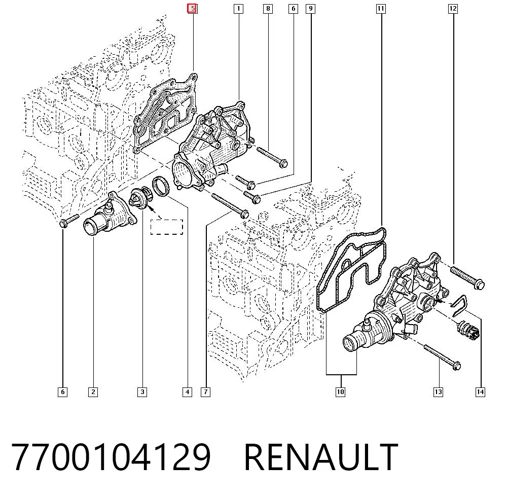 Uszczelka obudowy termostatu General Motors 91159858 cena, od 13,13 USD