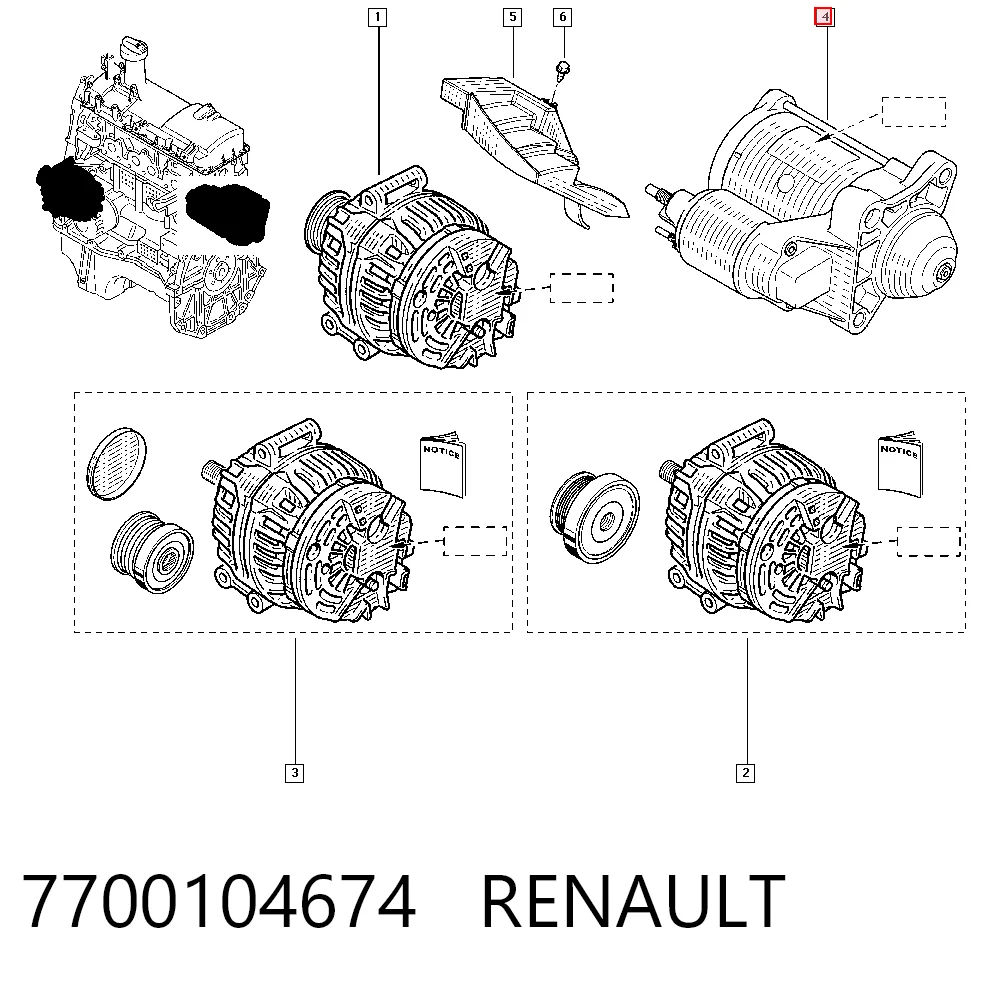 7700104674 Renault (RVI)