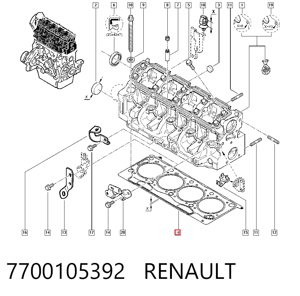 7700105392 Renault (RVI)