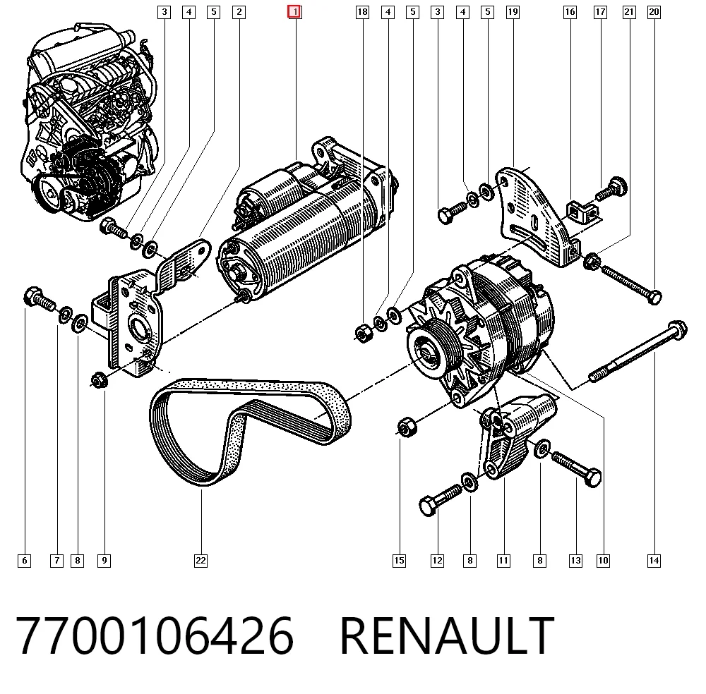 7700106426 Renault (RVI)
