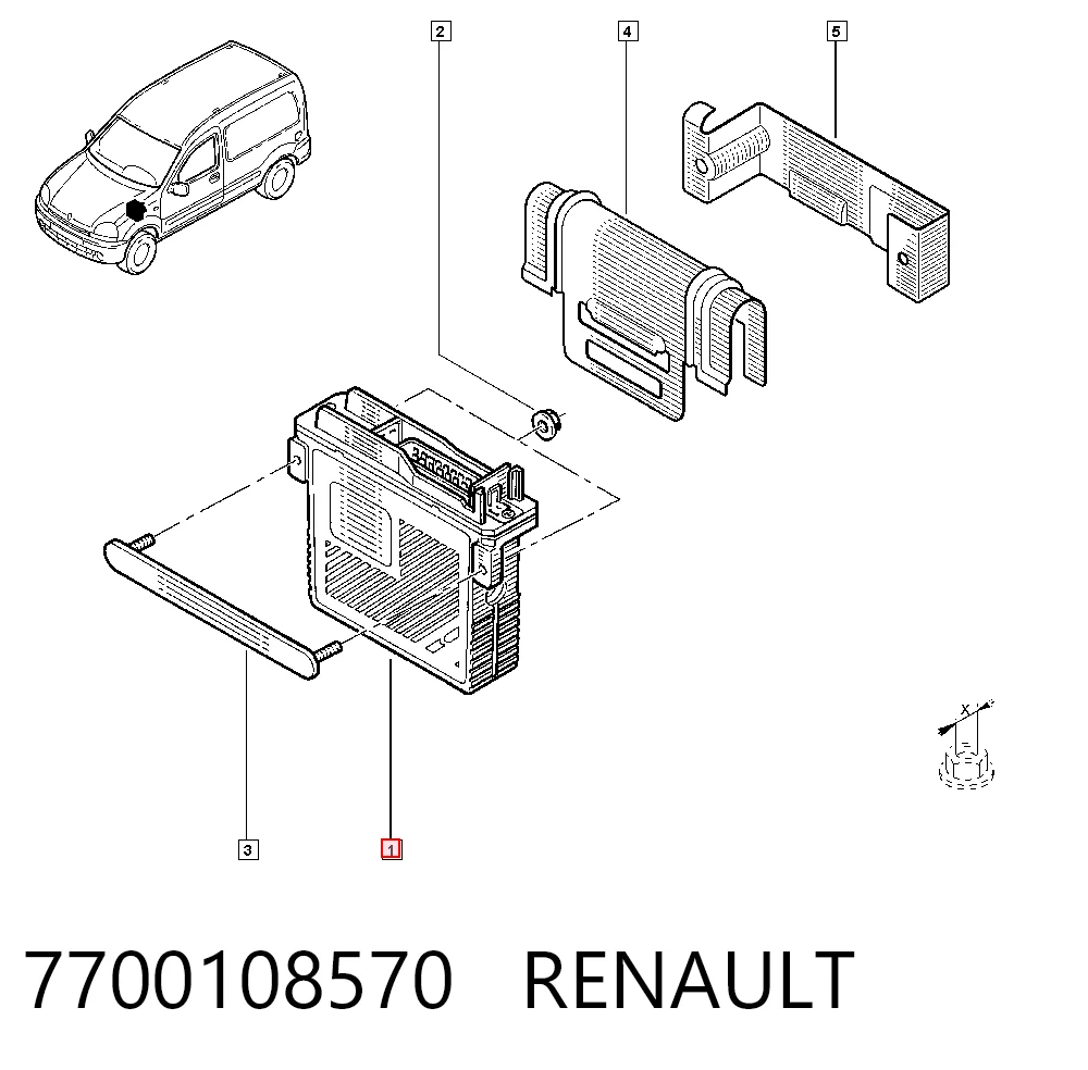 Sterownik silnika do Renault Kangoo I KC0, KC1