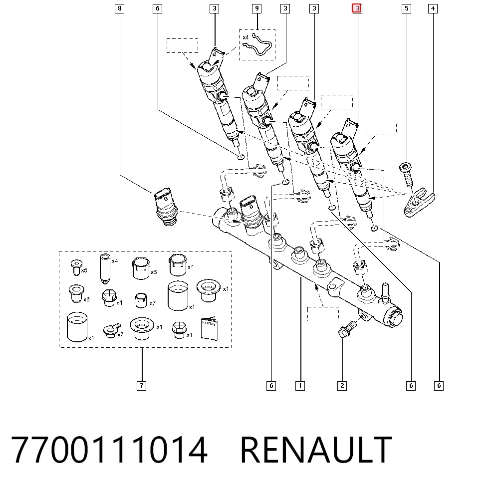 Do koszyka Wtryskiwacz paliwa Renault Trafic II FL