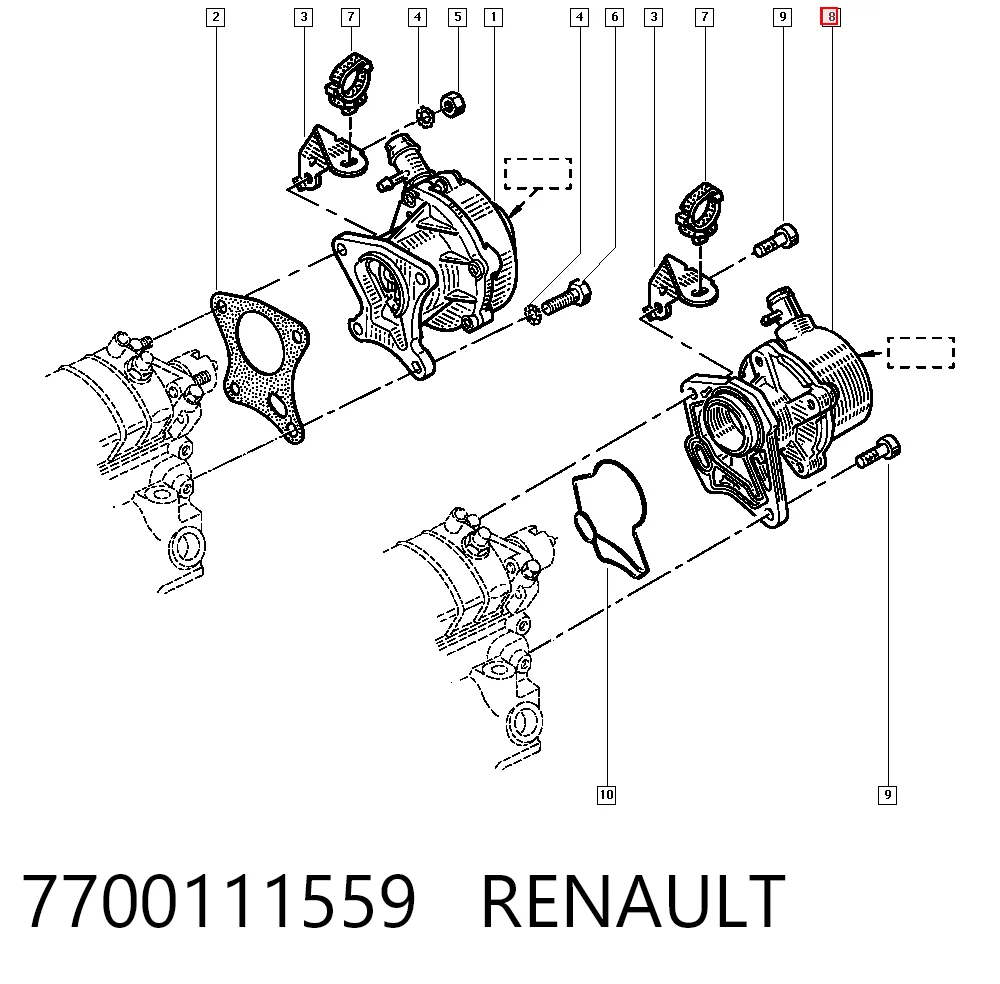  Pompa podciśnienia Renault Trafic 1