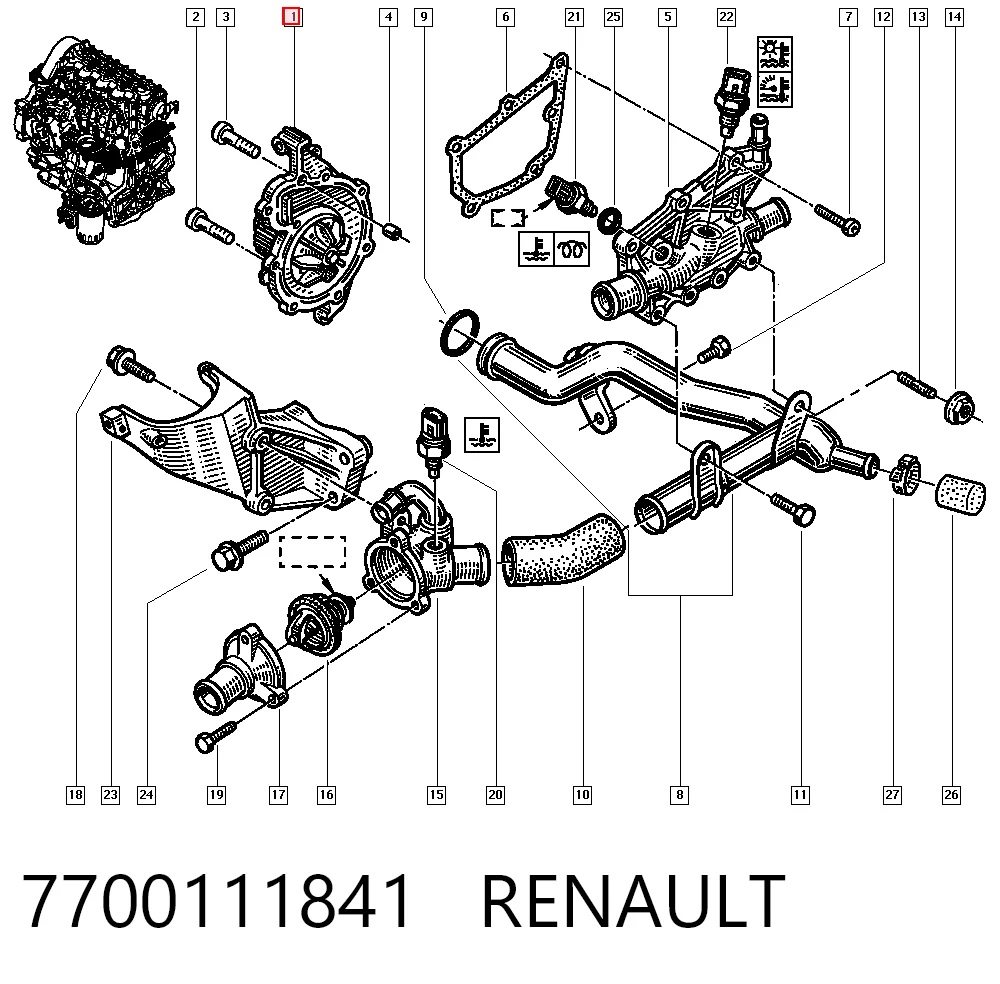 7700111841 Renault (RVI)