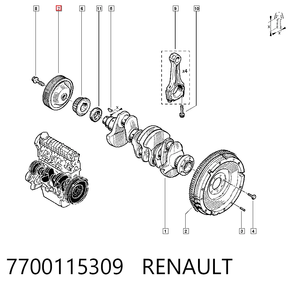 7700115309 Renault (RVI)