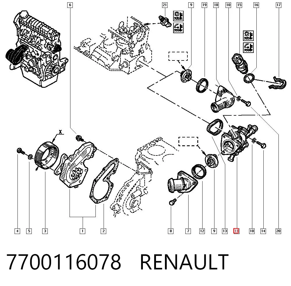 7700116078 Renault (RVI)