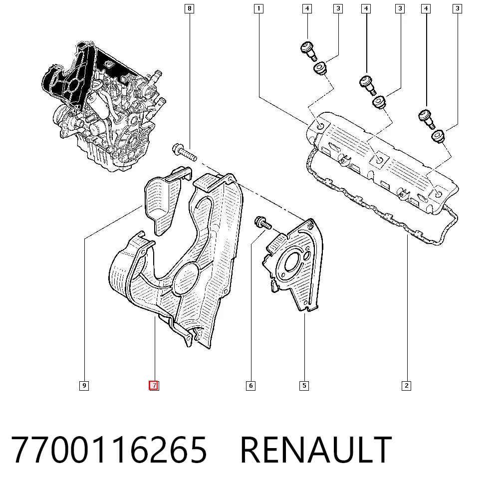 7700116265 Renault (RVI)