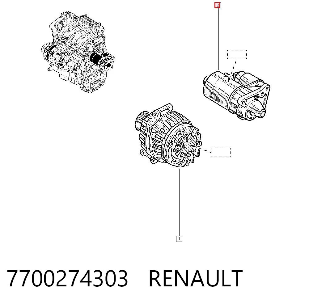 7700274303 Renault (RVI)