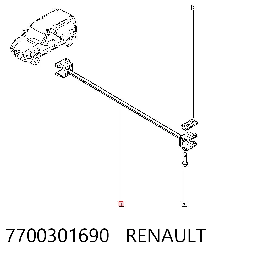 Kupić Stabilizator tylny Renault Kangoo  FC0, FC1 w dobrej cenie