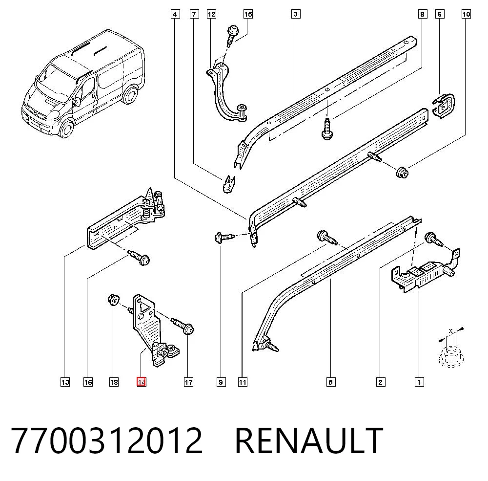 7700312012 Renault (RVI)