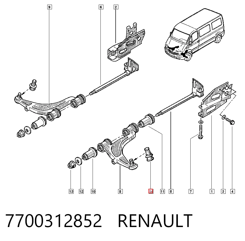 7700312852 Renault (RVI)