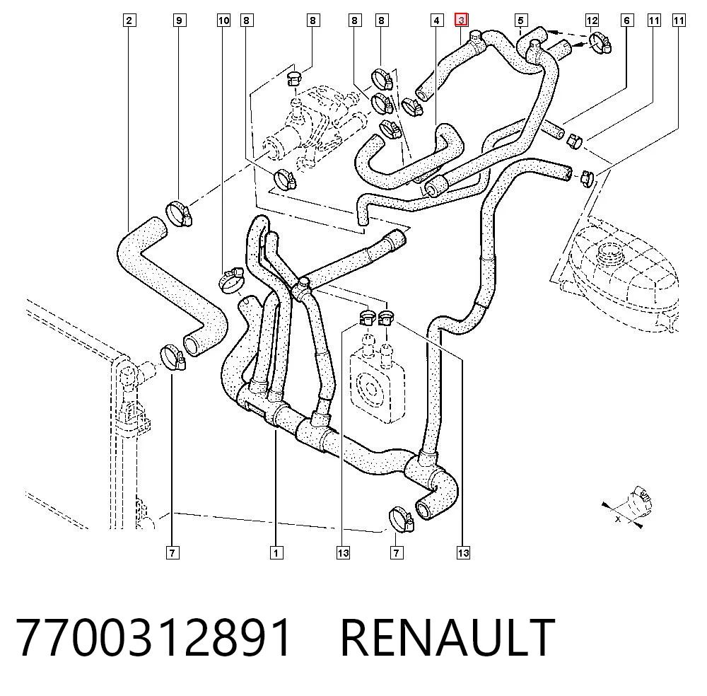 Przewód chłodnicy ogrzewacza (nagrzewnicy), dopływ General Motors 91166706 cena, od 16,87 USD