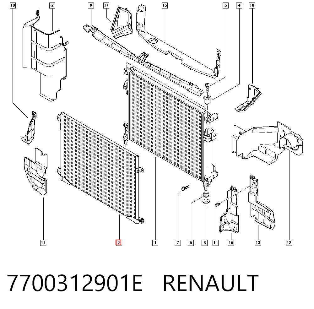 Chłodnica klimatyzacji Ford 4325115 cena, od 80,02 USD
