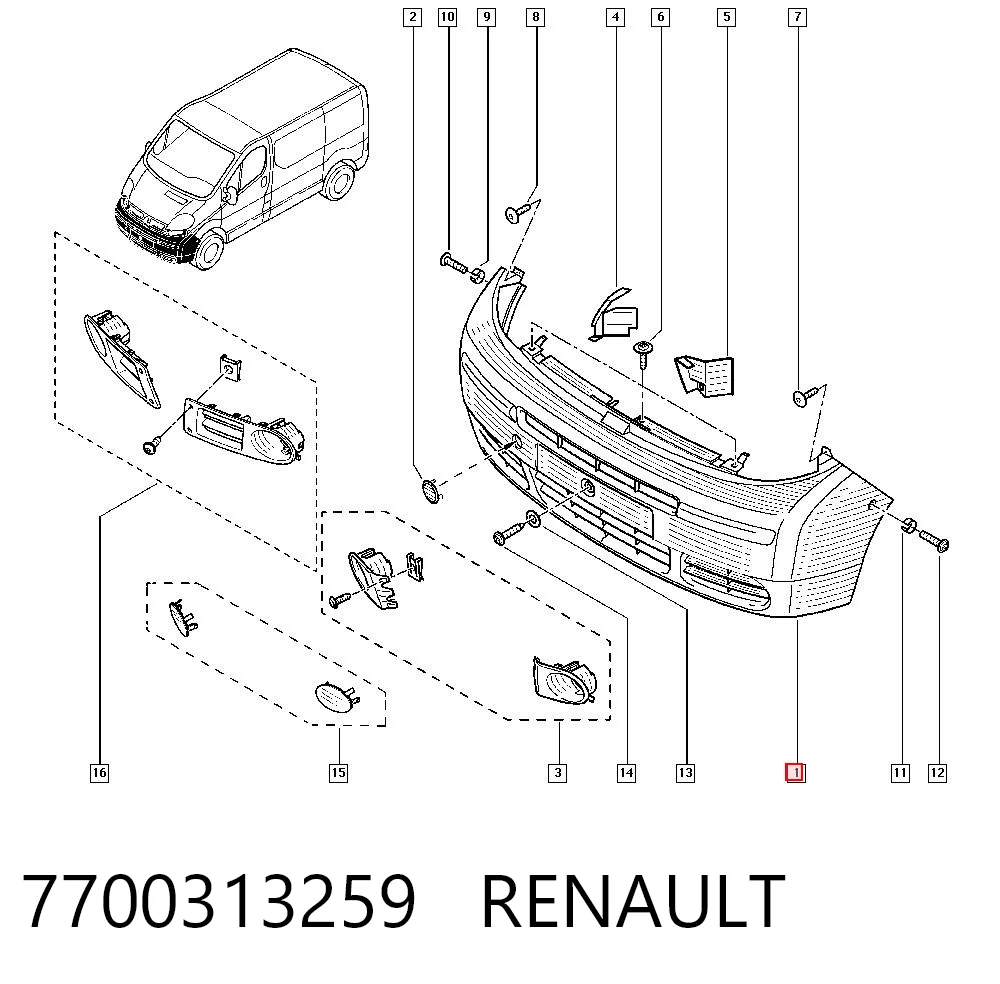 7700313259 Renault (RVI)