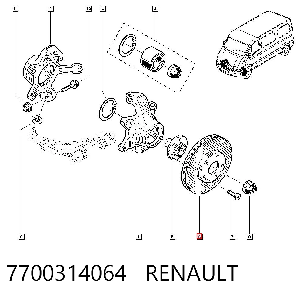 7700314064 Renault (RVI)