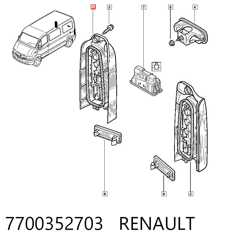 Lampa zespolona tylna prawa 9160817 General Motors