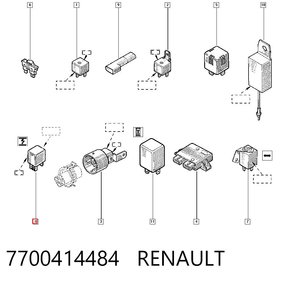 Przekaźnik rozrusznika Volkswagen Golf ALLTRACK VII kombi (BA5, BV5) (2014 - 2020) cena, od 10,90 USD