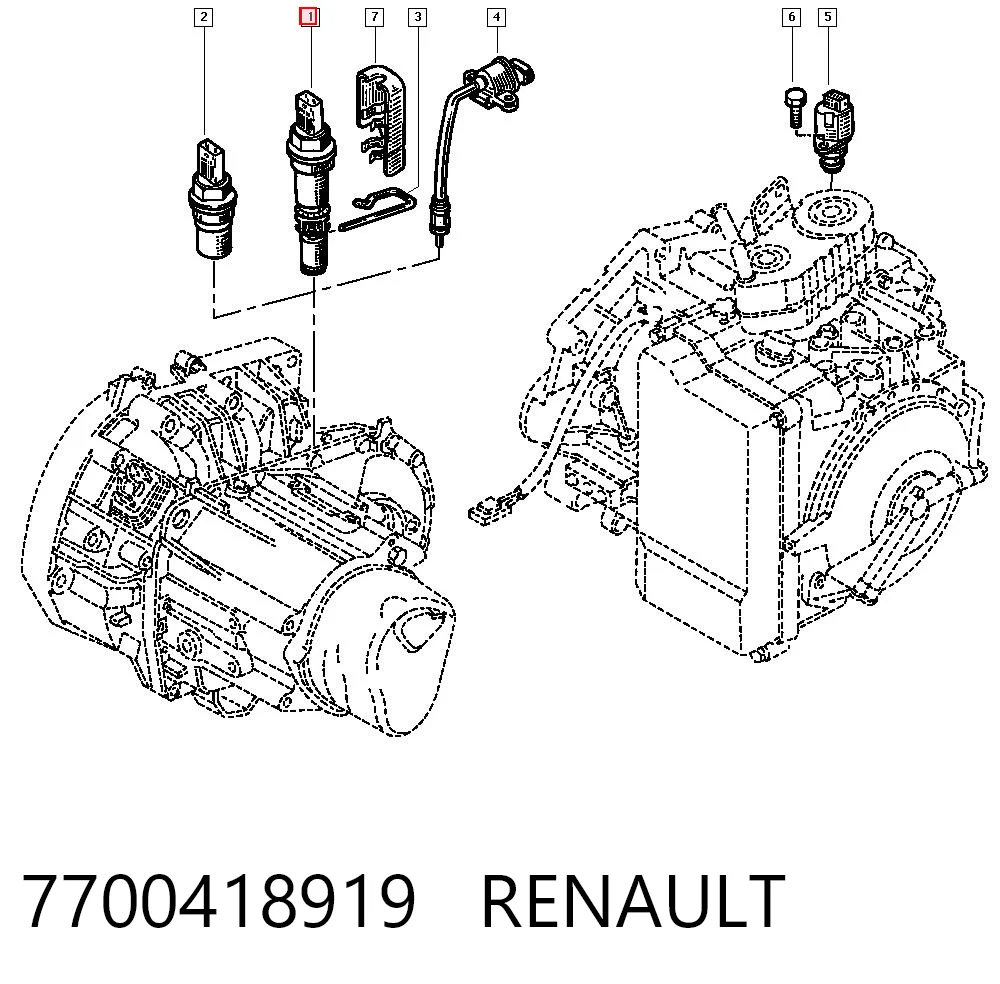 7700418919 Renault (RVI) Czujnik prędkości