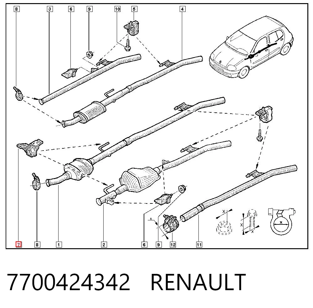 7700424342 Renault (RVI)