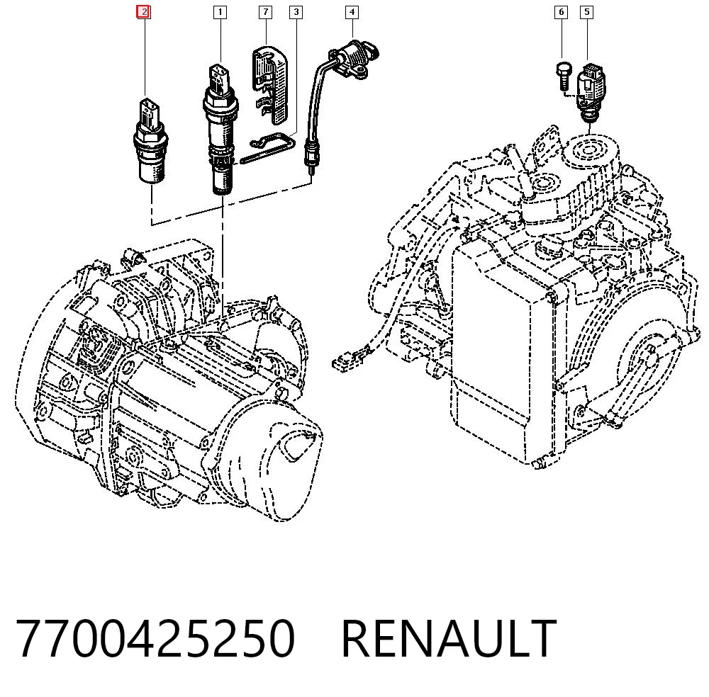  Czujnik prędkości Renault Clio 1