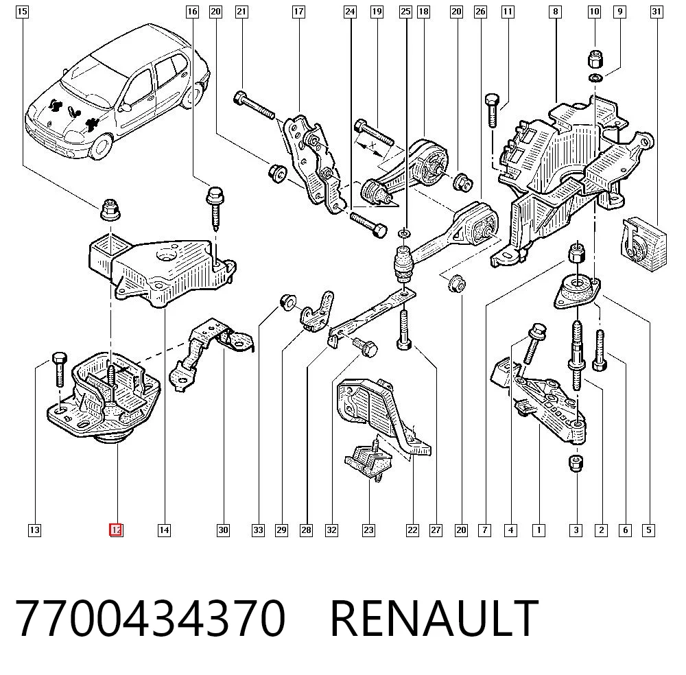7700434370 Renault (RVI)
