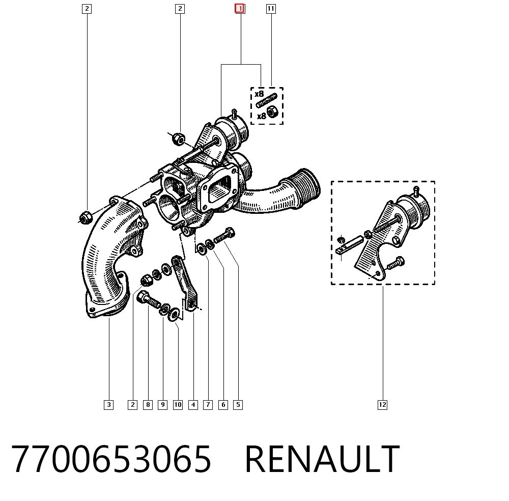 Turbina do Renault 19 II B53, C53