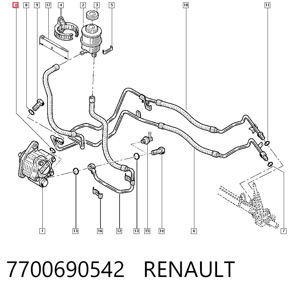 7700690542 Renault (RVI)