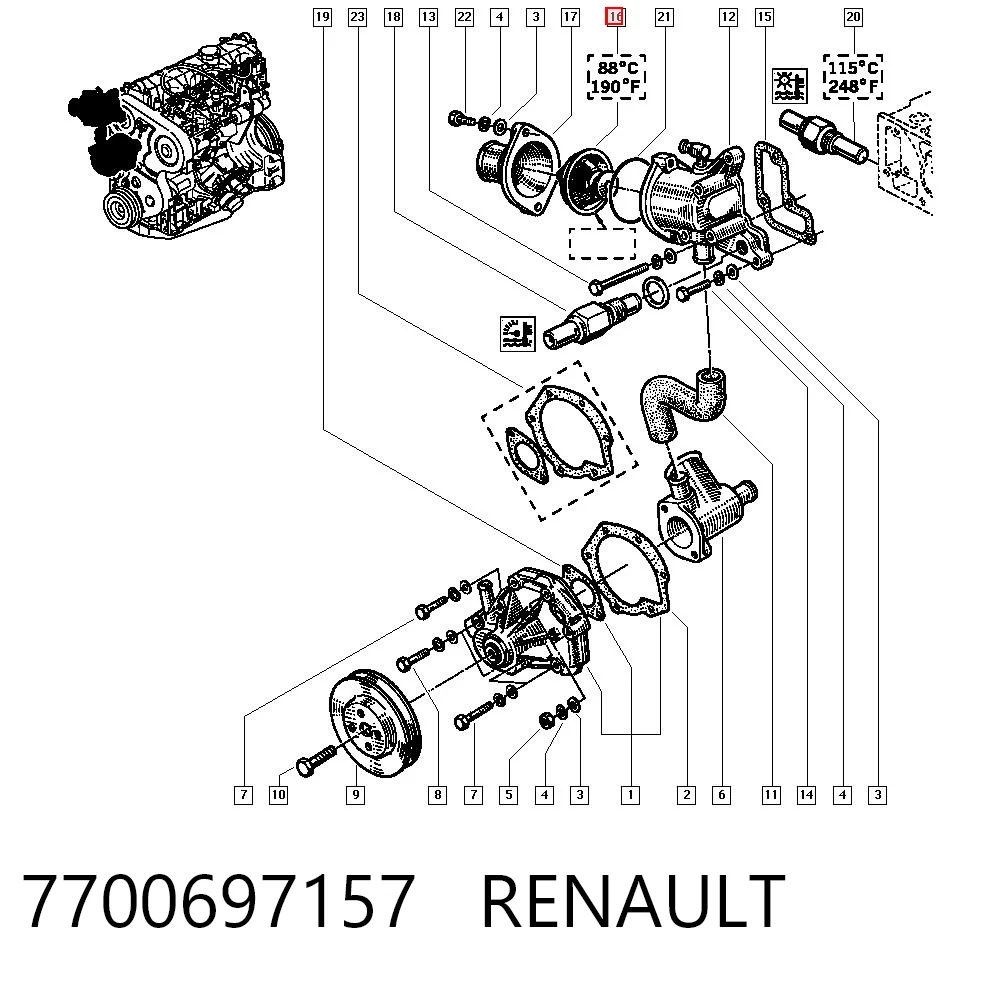 7700697157 Renault (RVI)