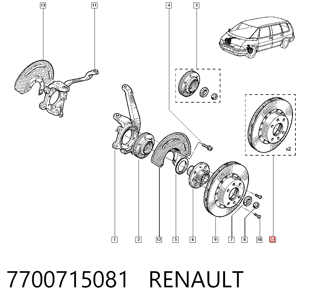 Tarcza hamulcowa przednia Renault 25 hatchback (B29) (1984 - 1993) cena, od 46,14 USD