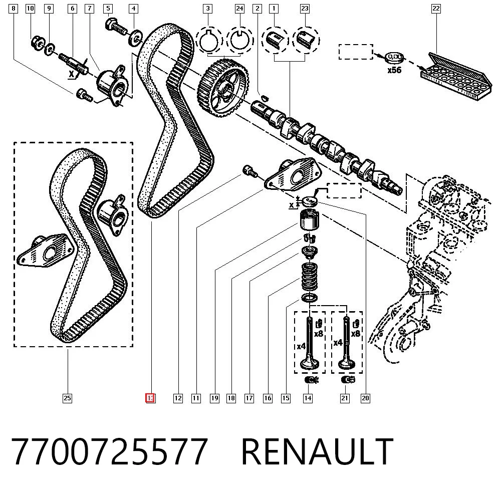 7700725577 Renault (RVI)