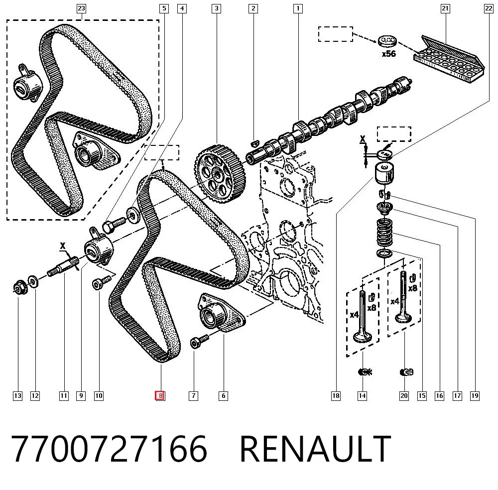 7700727166 Renault (RVI)