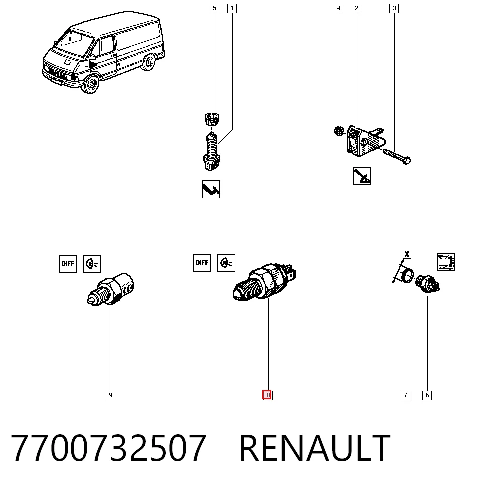 7700732507 Renault (RVI)