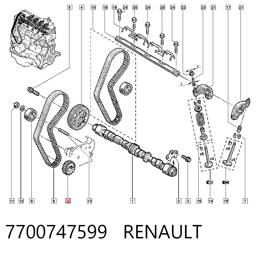 7700747599 Renault (RVI)