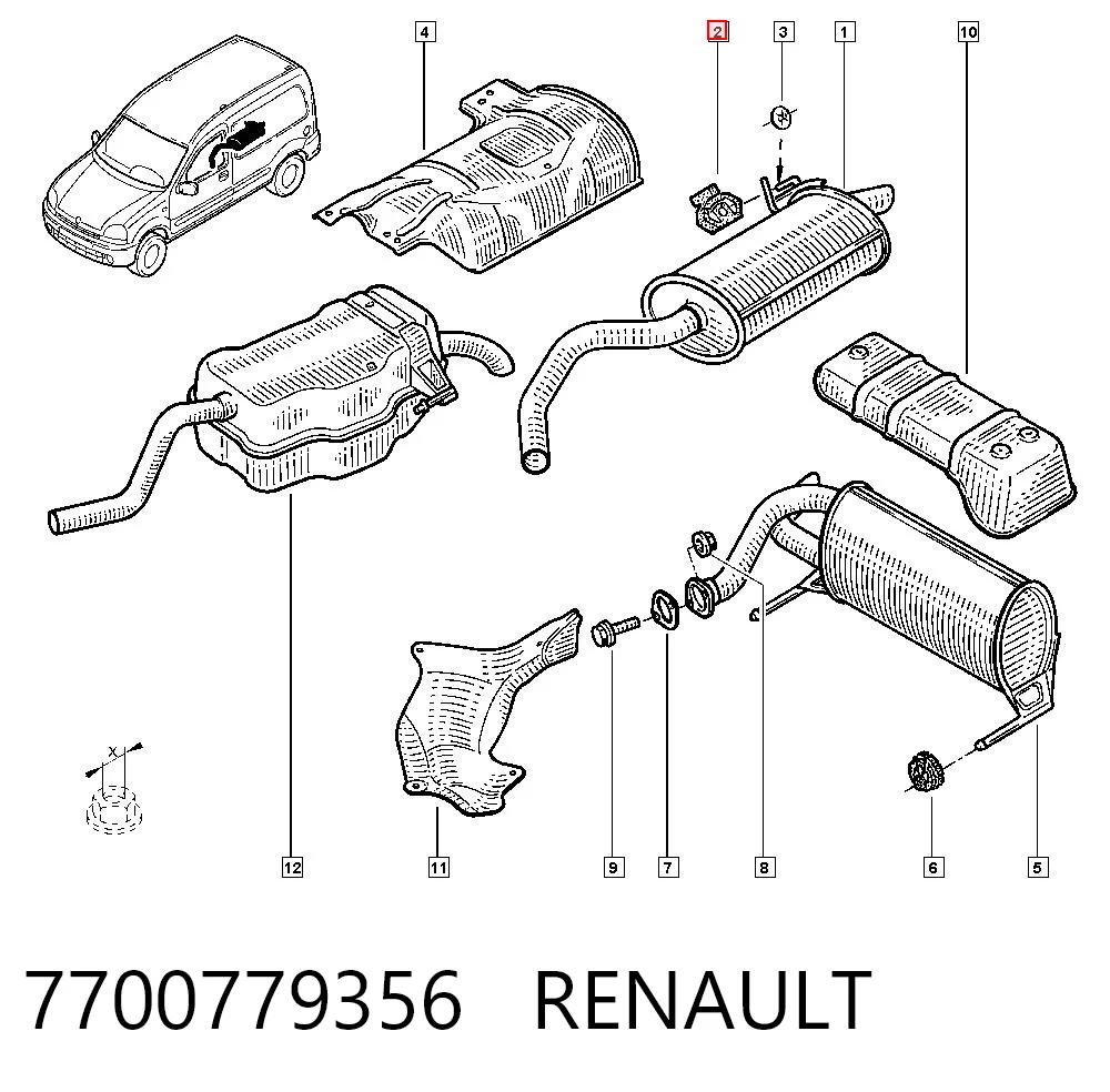 7700779356 Renault (RVI)