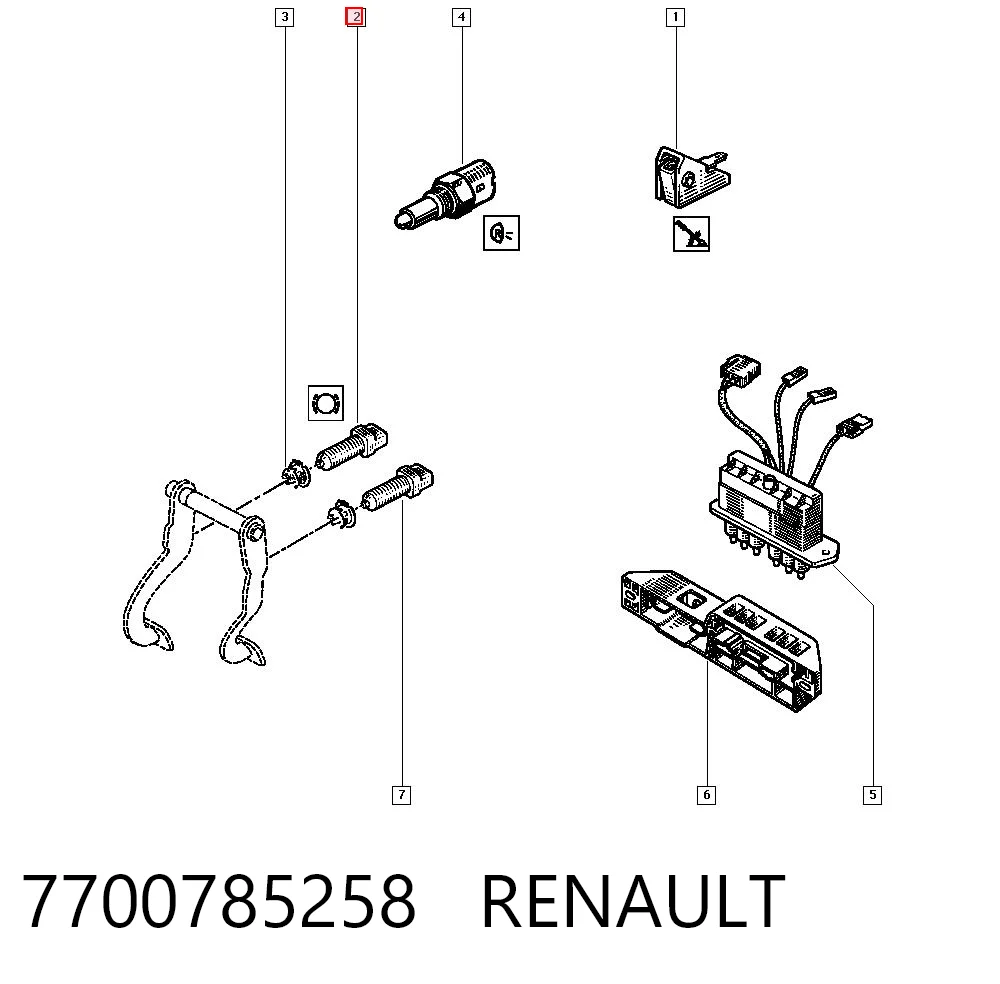  Czujnik włącznika świała stop Renault Trafic 1